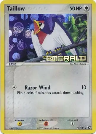 EX Emerald Taillow #68/106 reverse holo